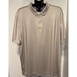 Jack Nicholson Shirt Mens XXL Golf Polo Golden Bear Athletic‎ Performance Beige